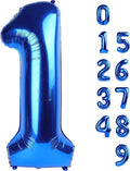Number Balloons Blue Number 1 for 1 11 Birthday Party Decorations, 40 Inch | by Mluchee