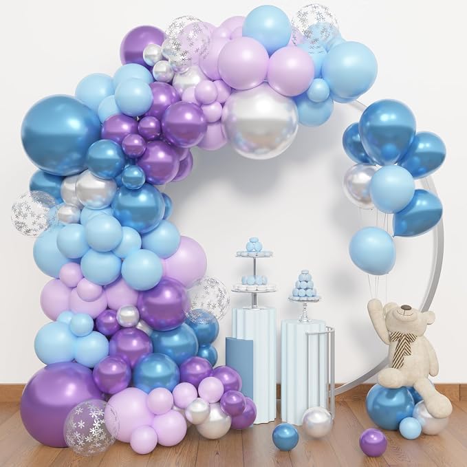 Amandir 153pcs Blue Purple Balloon Garland Arch Kit Different Sizes | 18 12 10 - Image 5