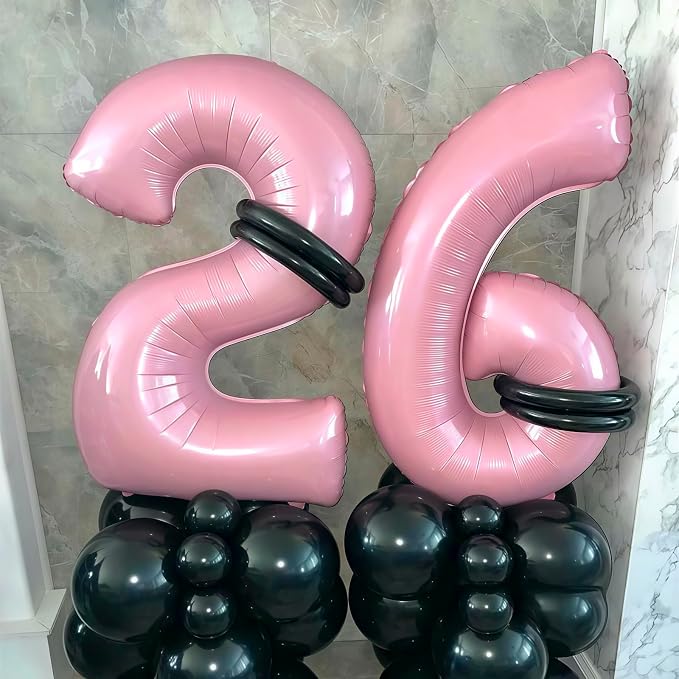 Pastel Pink 9 Balloon, Light Pink 9 Balloons Number, 40 Inch Helium Foil Mylar - Image 3