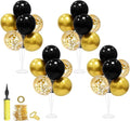 ZJDHPTY 4 Set Black and Gold Balloon Stand Table Centerpieces Party Decor | by ZJDHPTY