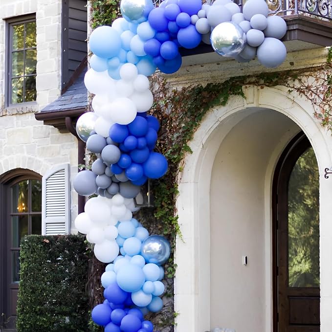 Voircoloria 110pcs Royal Blue Latex Party Balloons, 12inch | - Image 5