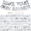 BEISHIDA Double-sided Silver 116Pc A-Z DIY Letter Custom Banner Party Decor | by Beishida