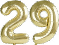 40 Inch Number 29 Balloons for 29th Birthday Party Decorations, 0-100 Champagne by FOBELEC