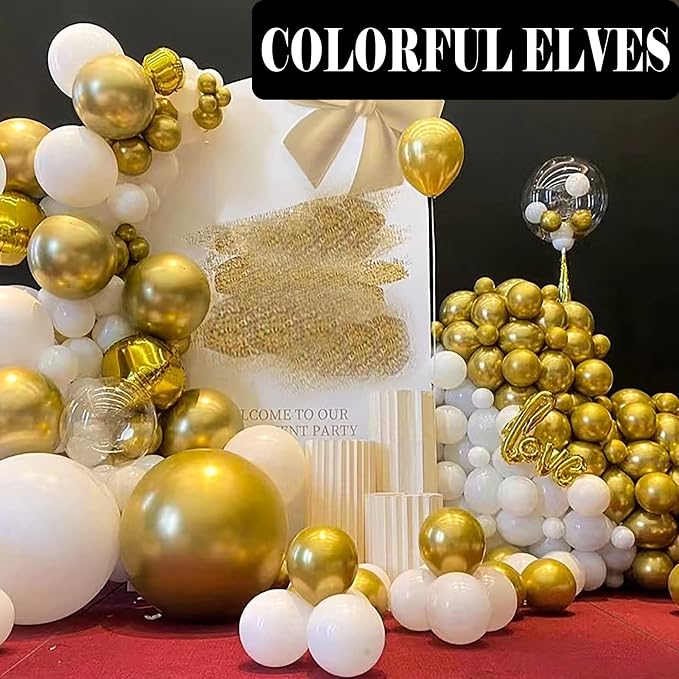 12 Inch 100 Pcs Latex Metallic Chrome Balloons Helium Shiny Thicken Balloons - Image 6