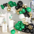 MEBAY Green Black White Metallic Gold Balloons Garland Arch Kit by MEBAY