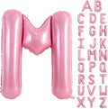 TONIFUL 40 Inch Large Pink Letter M Balloons Giant Foil Mylar Alphabet Balloon by TONIFUL