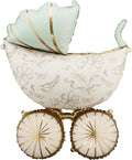 Vintage Baby Carriage Balloon PartyDeco 23 × 29 Inch Foil Stroller | Balloon by PartyDeco