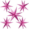 60Pcs Hot Pink Star Balloons for Princess Birthday Decorations Explosion Mylar by BOMSI
