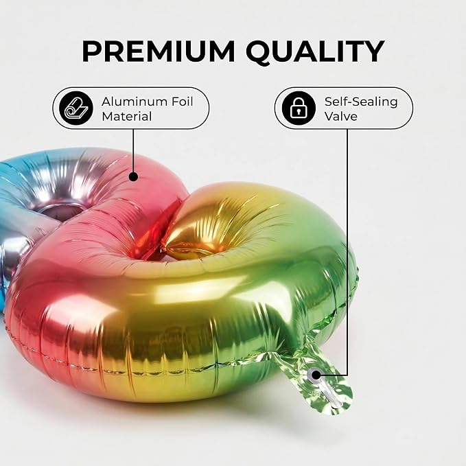 Number 18 Balloon Foil Mylar Balloons - Image 6