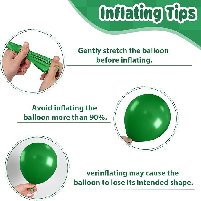 Paready Dinosaur Balloons Set, 12 Inch Helium Fruit Green Orange Blue Confetti - Image 7