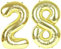 28 Balloon - Champagne Gold Birthday Number Balloons, 40 Inch Decorations | by ALPHADELTAPI