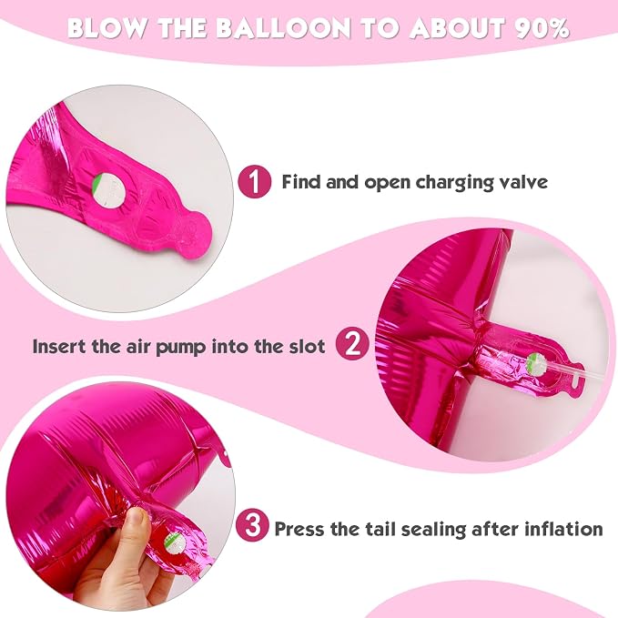 40 Inch Hot Pink Number 9 Balloon, 9th Birthday Party Decorations | 40 Inch Hot - Image 6
