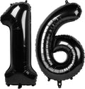 40 Inch Black Mylar Foil Number 16 Birthday Balloon, 16 Boy Girl Party by Upgesy