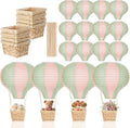 Meooeck 8 Sets Hot Air Balloon Tables Centerpieces, Sage Green Pink | Classroom by Meooeck