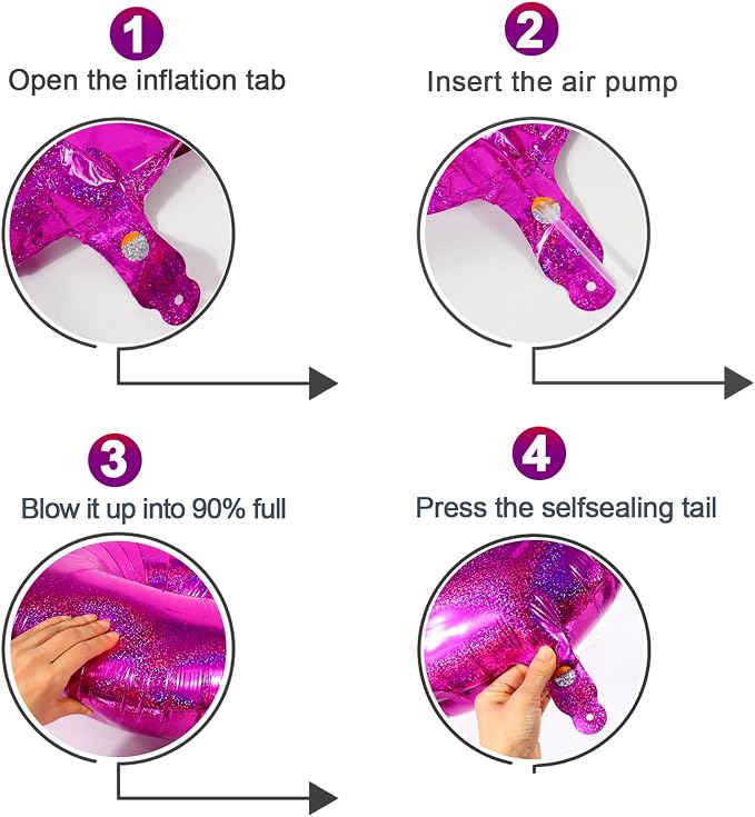 Laser Hot Pink 5 Balloon - Image 6