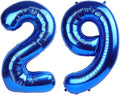 29 Balloon - Metallic Blue Birthday Number Balloons, 40 Inch Decorations | by ALPHADELTAPI