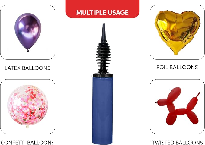 Balloon Pump, Inflator for Balloons, Toy Blower, Foil and Confetti Professional - Image 7