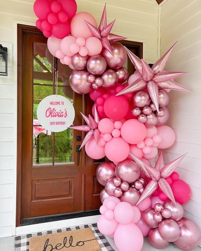 KBZVNAF Pink Latex Party Balloons 50 Pack 12 inch | Light Pink Helium Matte - Image 5