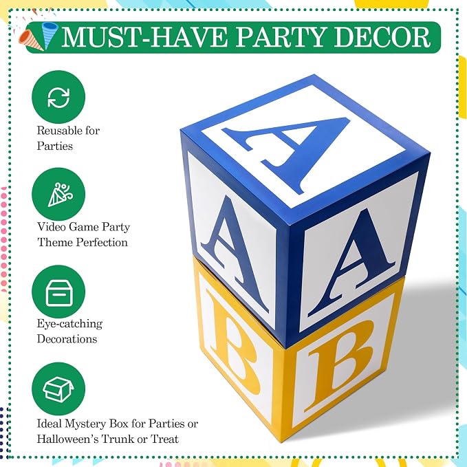 Kolldenn 6 Pcs ABC 123 Decorations Back to School Party Decoration Cartoon - Image 4