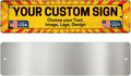 Custom Plain Arrow Metal Sign by DC by DreamController