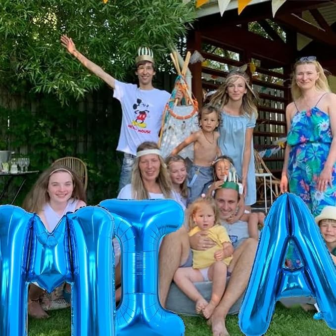 TONIFUL 40 Inch Large Blue Letter A Foil Balloons Alphabet Balloons | Giant - Image 6
