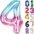 4 Balloon - Starry Sky Birthday Number Balloons, 40 Inch Party Decorations | by ALPHADELTAPI