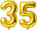 40 Inch Number 35 Balloons for 35th Birthday Party Decorations, 0-100 Gold by FOBELEC