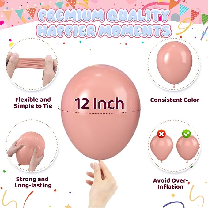 Pastel Balloons, Spring Balloons 50pcs 12 Inch Magenta Macaron Pastel Yellow - Image 3