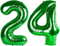 Number Balloons 24 Balloon Dark Green by Enyeopd