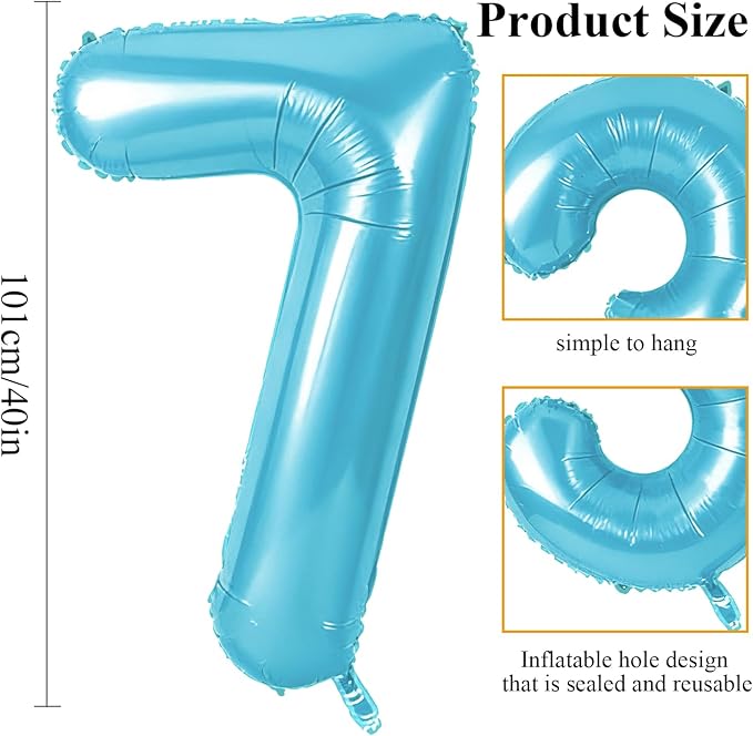 Number 67 Balloons for 67th Birthday Party Decorations, 0-100 Large No.67 - Image 2