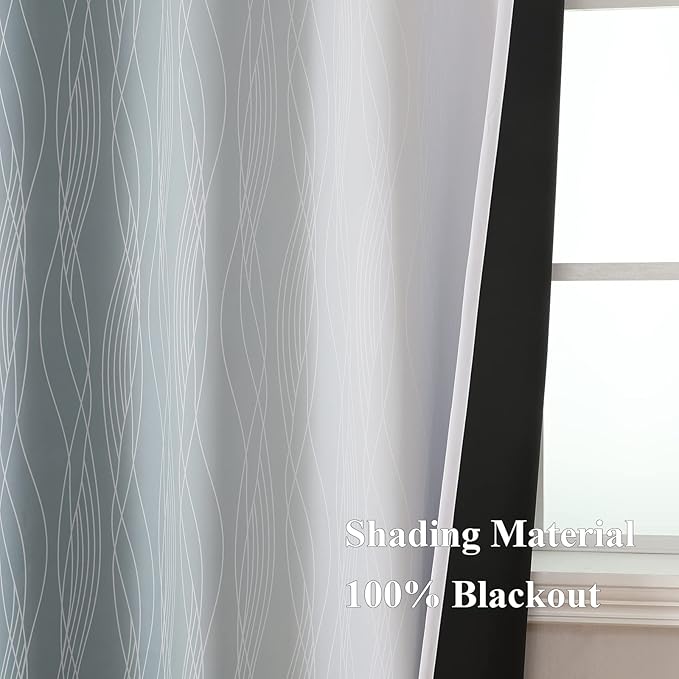 Blackout Curtains 102 Inches Long 2 Panels - Image 5