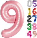 Pastel Pink Number 9 Balloon 40 Inch, 9th Birthday Decorations Men Women | Foil by IWERP