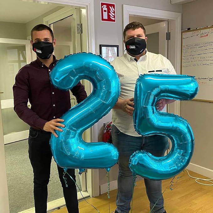 Light Blue Number 7 Balloon 40 Inch - Image 7