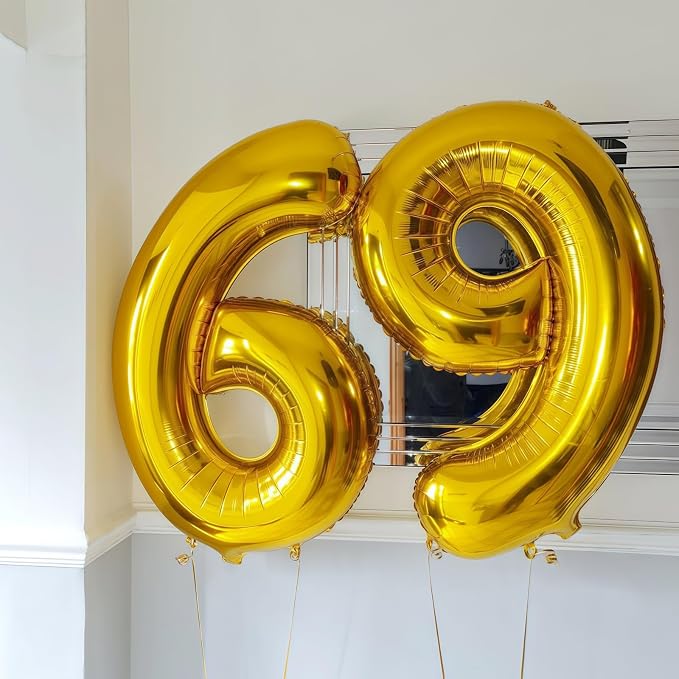 Gold 1 Balloon Number, 40 Inch Number 1 Balloon Large Gold 1 Foil Mylar Helium - Image 6