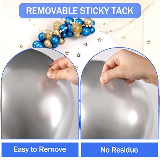 JANYUN 280Pcs Double Sided Sticky Dots, 8 x 10mm Square Putty Adhesive Tape | - Image 3