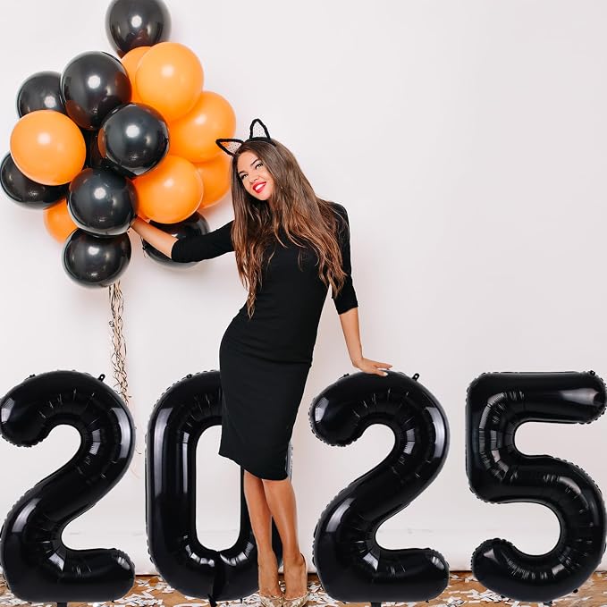 40 inch Number Balloon 0-9 Black Large Number 0 Balloons, Digital Balloons - Image 5