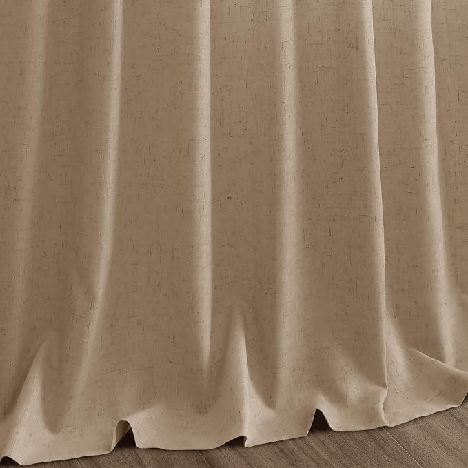 Sand Beige Linen Curtains for Living Room 105 Inches Long Simple Modern Light - Image 9