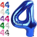 Navy Blue Number 4 Balloon 40 inch, 4th Birthday Party Balloons Decorations | by Upgesy