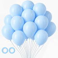 Voircoloria 105pcs Baby Blue Party Latex Balloons, 12inch | by Voircoloria