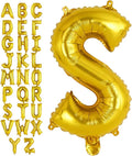 Gold Letter S Balloons, 40 Inch Large Foil Letter Balloons, Custom Phrase by YOTHORN