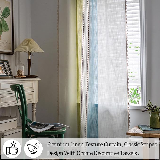 Sutuo Home Boho Curtains 108 inches - Image 4