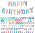 TaoBary 112 Pcs DIY Letter Kit Glitter Customizable Banner Letters Include 107 by TaoBary