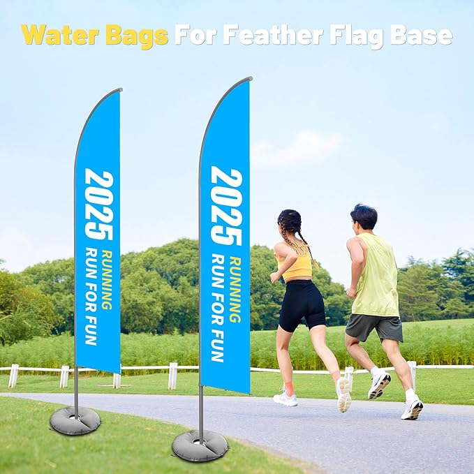 1 Pack 18" Water Weight Bags for Feather Flag Base, Water Bags for Weight | - Image 6