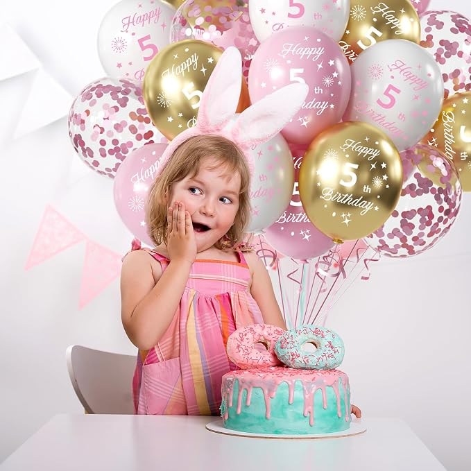 Pink 13th Birthday Balloons for Girls 13th Birthday Party Decorations, 12inch - Image 4