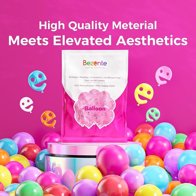 Bezente Beige Balloons Latex Round Helium Party Balloons 100 Pack 12 inch | - Image 6