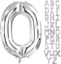 Lovoir 40 Inch Large Silver Letter O Balloons Big Size Jumbo Mylar Foil Helium by Lovoir