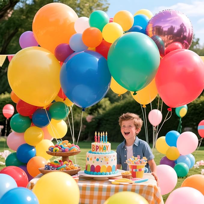 Light Blue Balloons 18 Inch 12 Pack Large Latex Party Balloons Light Blue Round - Image 7