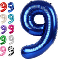 Night Blue Number 9 Balloon 40 inch, 9th Birthday Party Balloons Decorations | by Upgesy