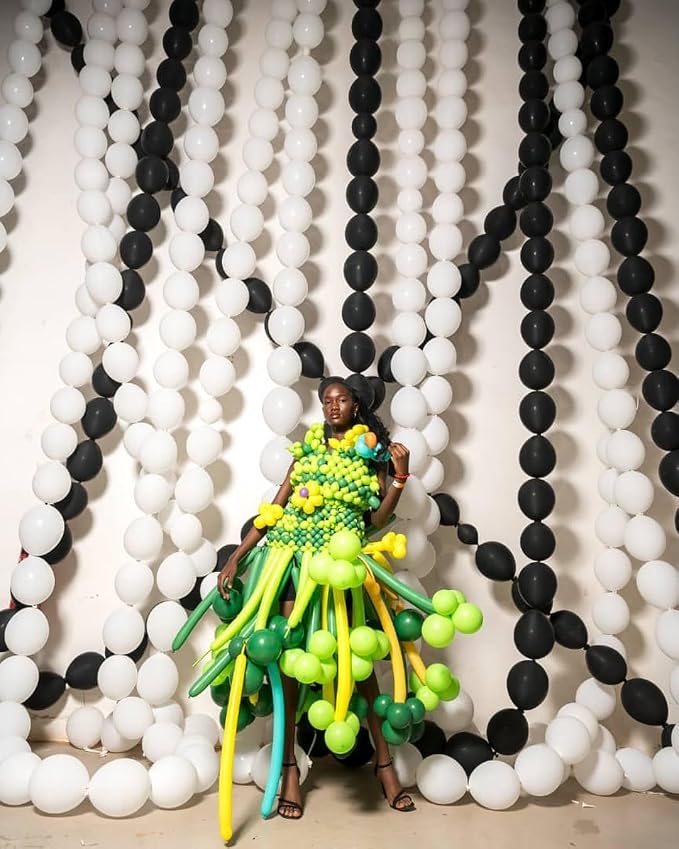 Black and White Quick Link Balloons - Image 5
