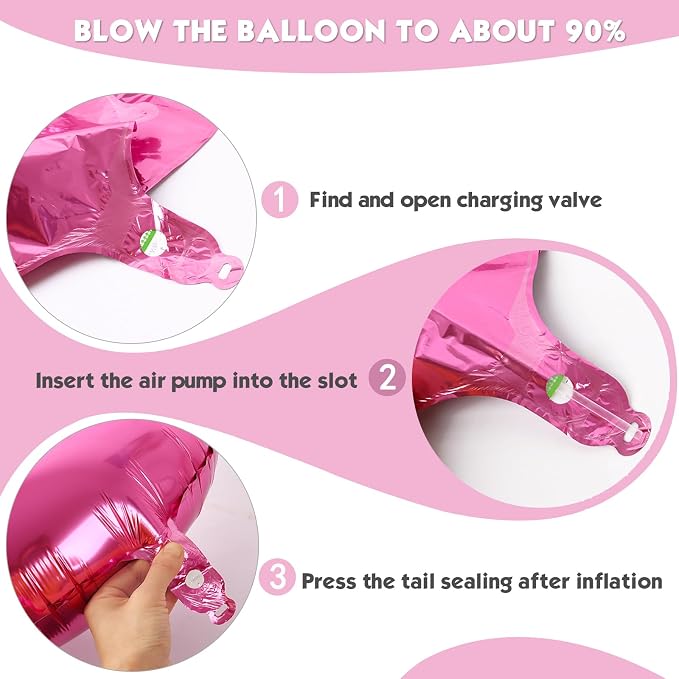 40 Inch Pink Number 8 Balloon Birthday Party Decorations - Image 6